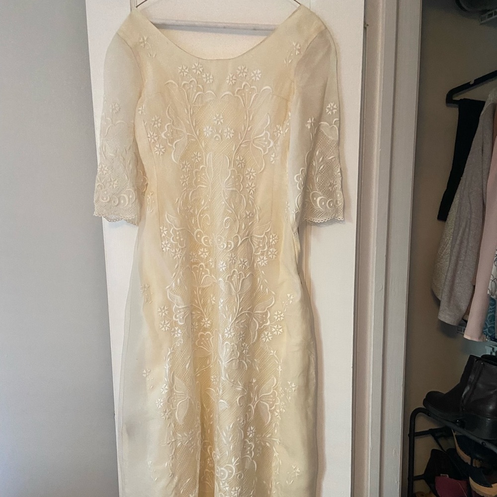Vintage Peruvian wedding dress size small